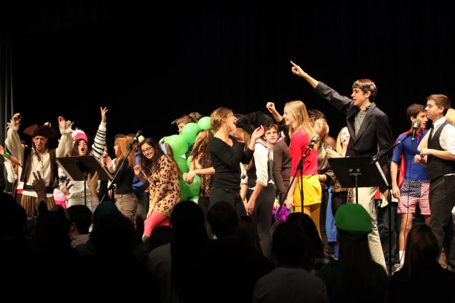 The class of 2013 performs their take on the classic Halloween assembly.
